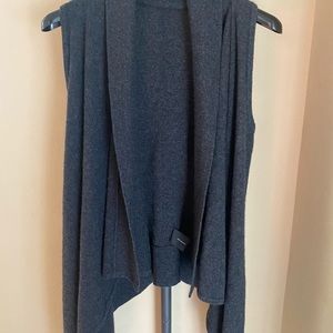 large 100% cashmere Saks Fifth Avenue gray vest